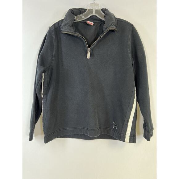 The Black Dog Tops - The Black Dog Sweatshirt Black 1/4 Zip Pullover Vintage Collection Womens Medium